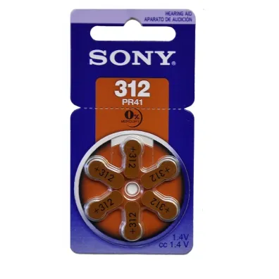 Baterie Sony do aparatu s�uchowego pr312 6szt/bl