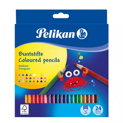 Pelikan Kredki tr�jk�tne 24 szt.