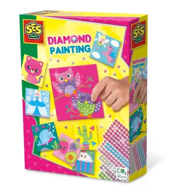 Kreatywna zabawa Diamentowa kolorowanka Ses Creative
