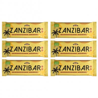 Zmiany Zmiany Baton owocowy Zanzibar Zestaw 6 x 40 g Bio