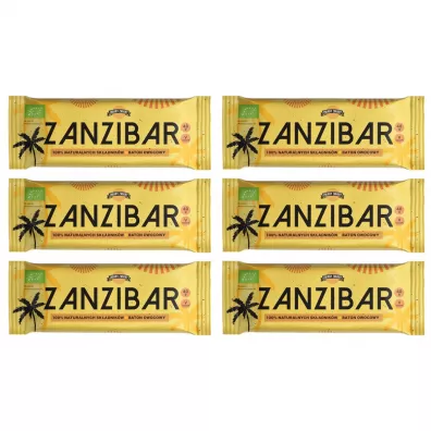 Zmiany Zmiany Baton owocowy Zanzibar Zestaw 6 x 40 g Bio