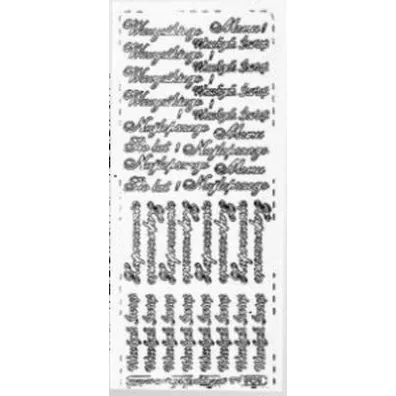 Galeria Hobby Stiker a�urowy z napisami polskimi z�oty 10x23cm