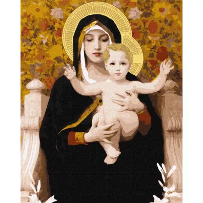 Ideyka Malowanie po numerach - Madonna z liliami 40x50cm