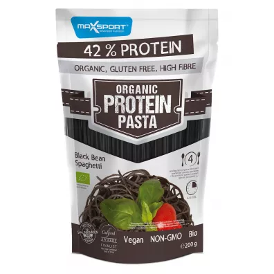 Maxsport Makaron z czarnej fasoli spaghetti bezglutenowy 200 g Bio