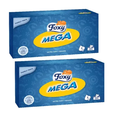 Foxy Chusteczki kosmetyczne Mega zestaw 2 x 200 szt