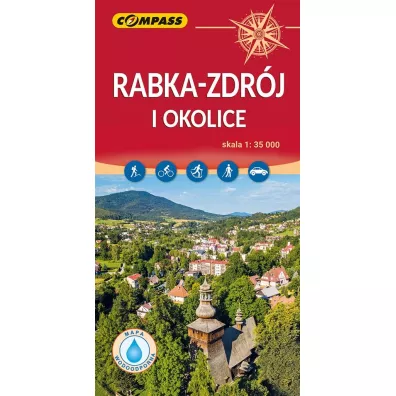 Rabka-Zdr�j i okolice mapa laminowana skala 1 : 35 000