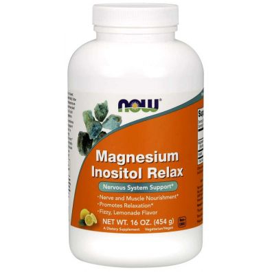 Фото - Вітаміни й мінерали Now Foods Magnesium Inositol Relax - Magnez + Inozytol Suplement diety 454 