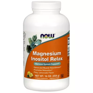 Now Foods Magnesium Inositol Relax - Magnez + Inozytol Suplement diety 454 g
