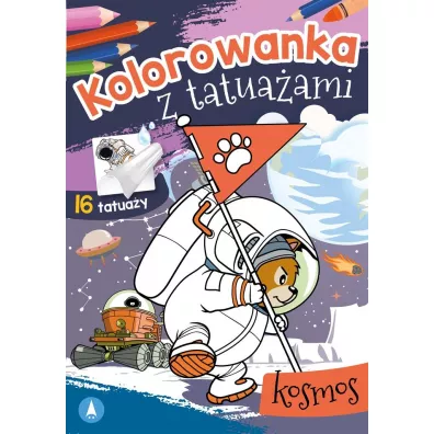 Kolorowanka z tatuaami. Kosmos