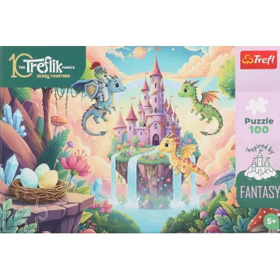 Puzzle 100 element�w Fantasy Rycerz Trefik�w TREFL 16576 TR