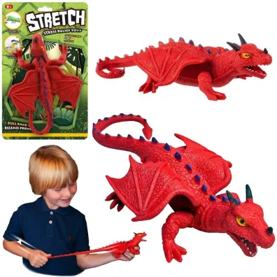 Dinozaur smok czerwony do rozci�gania