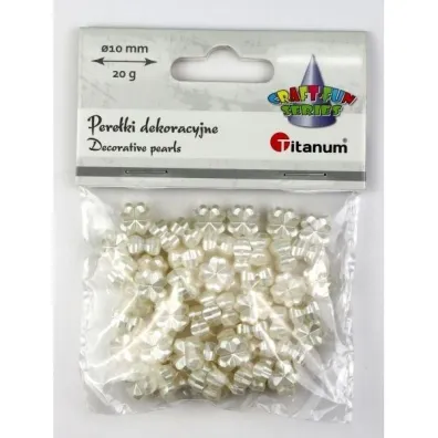 Titanum Koraliki pere�ki plastikowe koniczyna 10mm, 20g