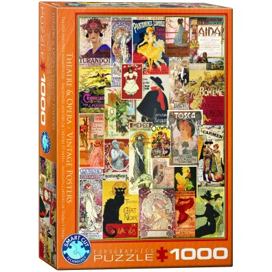Puzzle 1000 el. Theater & Opera Vintage Art. Eurographics
