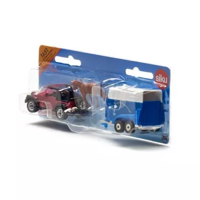 Siku 16 - Jeep z przyczep� na konie S1651