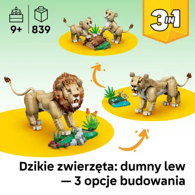 LEGO Creator Dzikie zwierz�ta: Dumny lew 31386