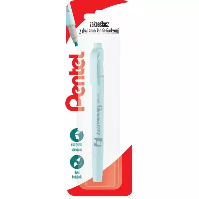 Pentel Zakre�lacz dwustronny SLW11P pastelowy b��kitny