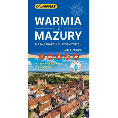 Mapa atrakcji turystycznych Warmia i Mazury