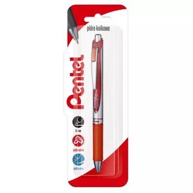 Pentel Pi�ro kulkowe EnerGel BL77 pomara�czowy 0.7mm