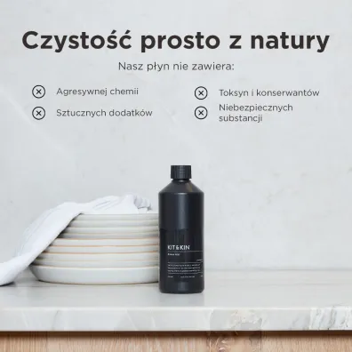 Kit and Kin Naturalny Nab�yszczacz do zmywarki 500 ml