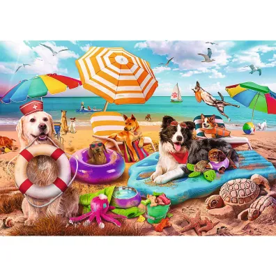 Puzzle 2x500 el. Wakacyjny czas Trefl