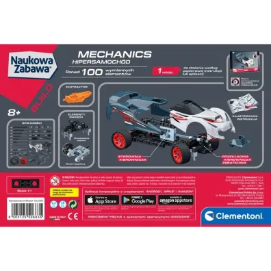 Laboratorium mechaniki. Samoch�d wy�cigowy Clementoni