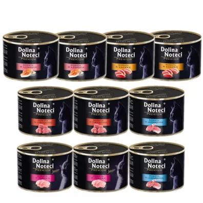 Dolina Noteci Premium Mokra karma dla kota - mix smak�w Zestaw 10 x 185 g