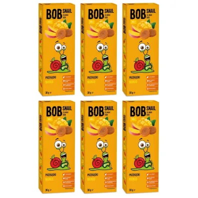 Bob Snail Przek�ska mango bez dodatku cukru Zestaw 6 x 30 g