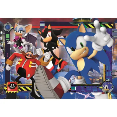 Puzzle 180 el. SuperColor. Sonic Clementoni