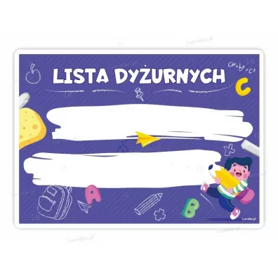 Tablica dyurnych A4