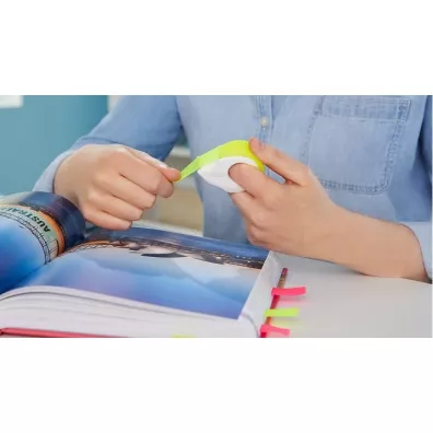 Tesa Ta�ma biurowa neon + mini dozownik 10m x 19mm