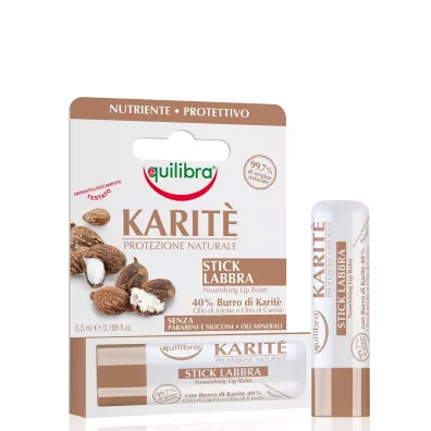 Equilibra Karite Nourishing Lip Balm balsam do ust z mas�em Shea 5.5 ml