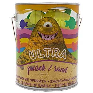 Ultra Piasek - puszka 900g ��ty + 4 du�e foremki Morskie �ycie + 2 narz�dzia Epee
