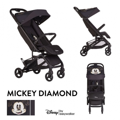 Easywalker Kompaktowy wzek spacerowy ze zintegrowan torb transportow Disney Buggy Go Mickey Diamond