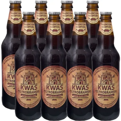 Pbe Kwas chlebowy ostrobramski Zestaw 8 x 500 ml