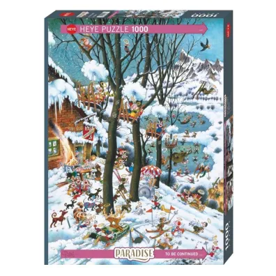 Puzzle 1000 el. Raj w zimie Heye