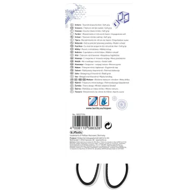 Herlitz No�yczki My Pen czarno-bia�e dla lewor�cznych 17 cm