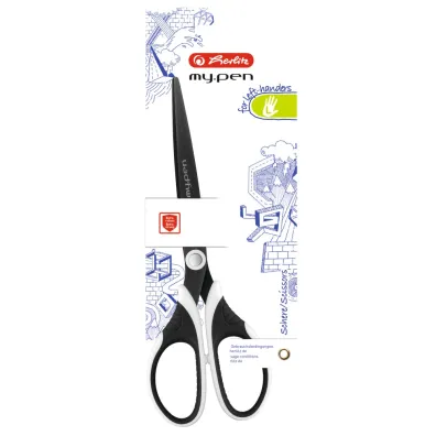 Herlitz No�yczki My Pen czarno-bia�e dla lewor�cznych 17 cm