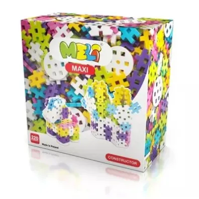 Klocki 220 el. Meli Maxi Constructor Pink