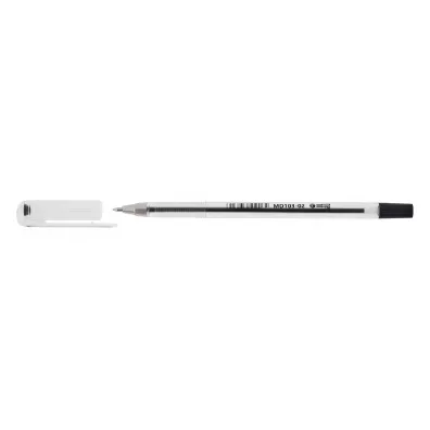 MemoBe Dugopis biurowy 0,7mm czarny tuba 20 szt.