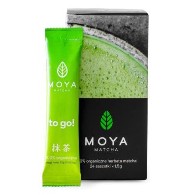 Moya Matcha Herbata zielona Matcha w proszku w saszetkach 24 x 1,5 g Bio