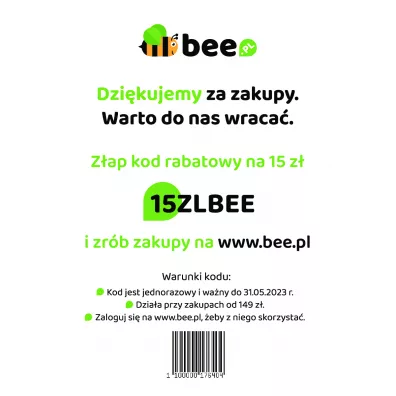 Ulotka z kodem rabatowym do Bee