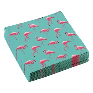 Amscan Serwetki flamingi 33x33cm