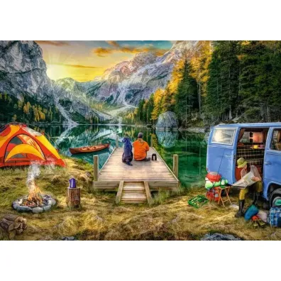 Puzzle 1000 el. Na kempingu Ravensburger