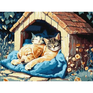 Ideyka Malowanie po numerach - Cisza czasu 30x40cm
