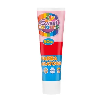 Sweet colours Farba plakatowa w tubie 30 ml czerwona