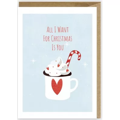 Cardie Kartka Bo�e Narodzenie All I want... + eko koperta