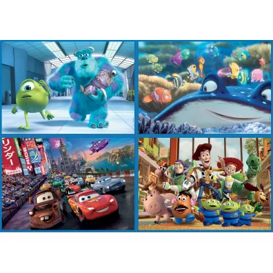 Puzzle 4w1 - Bohaterowie bajek (50+80+100+150 el.) Educa