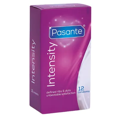 Pasante Intensity prezerwatywy pr��kowane z wypustkami 12 szt.