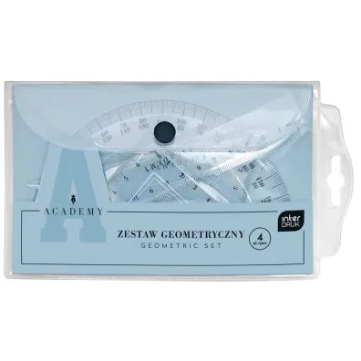 Interdruk Zestaw geometryczny w etui Academy 4 elementy