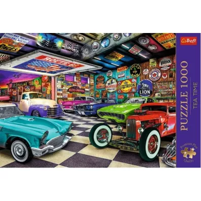 Puzzle 1000 el. Gara� kolekcjonera samochod�w Trefl